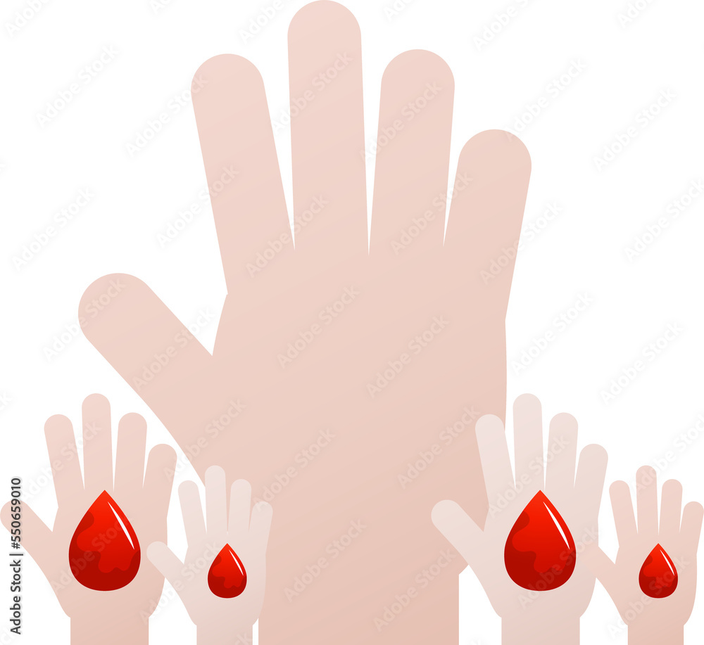 Fototapeta premium World blood donor day illustration