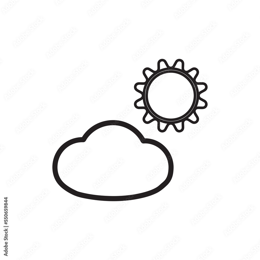 Modern weather icons. Flat vector illustration for Web, print, and Mobile App Modern weather icons. Flat vector illustration for Web, print, and Mobile App