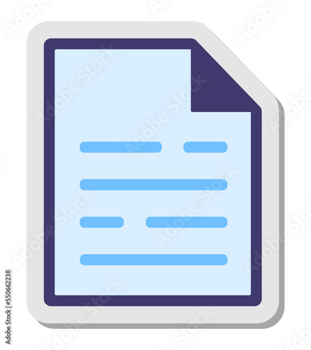 document file sign icon vector