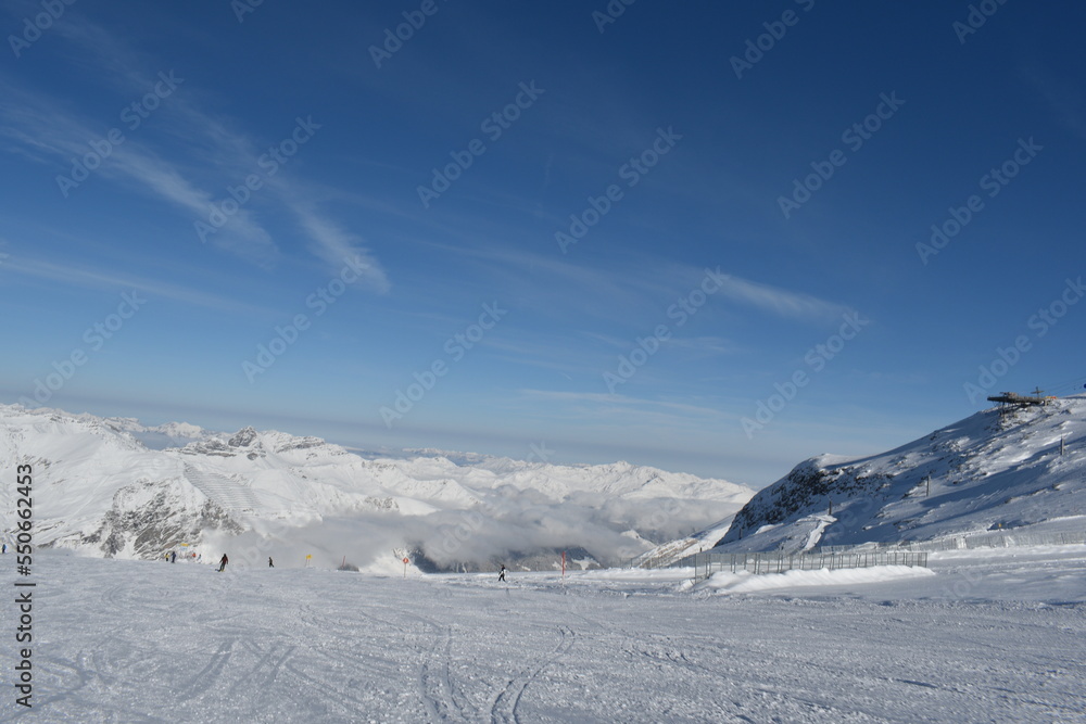 Hintertux Glacier on a sunny day