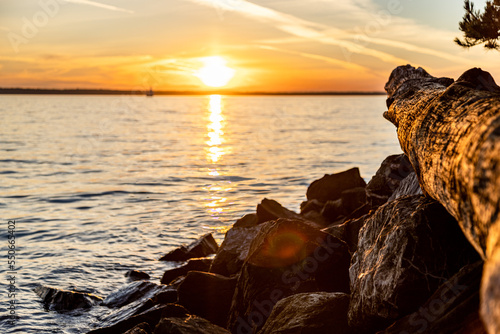 sunset on the beach