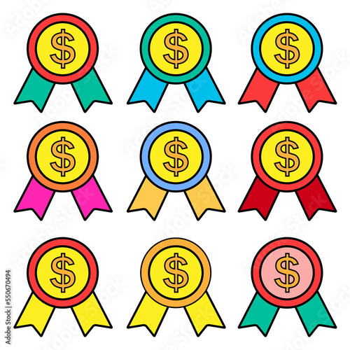 Medal icon vector illustration in flat style about marketing and growth for any projects, use for website mobile app presentation 