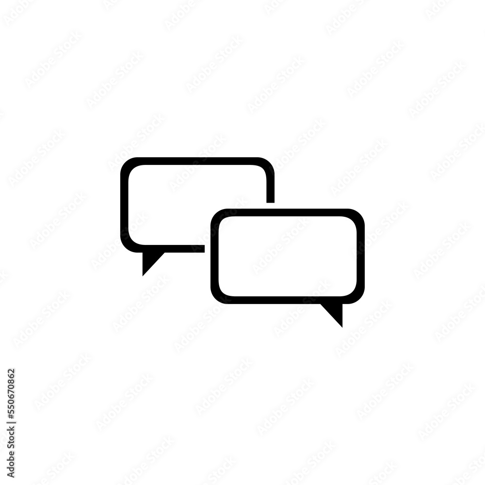 Message icons. Speak icon. Dialog, chat speech bubble. Message icons. Speak icon. Dialog, chat speech bubble.