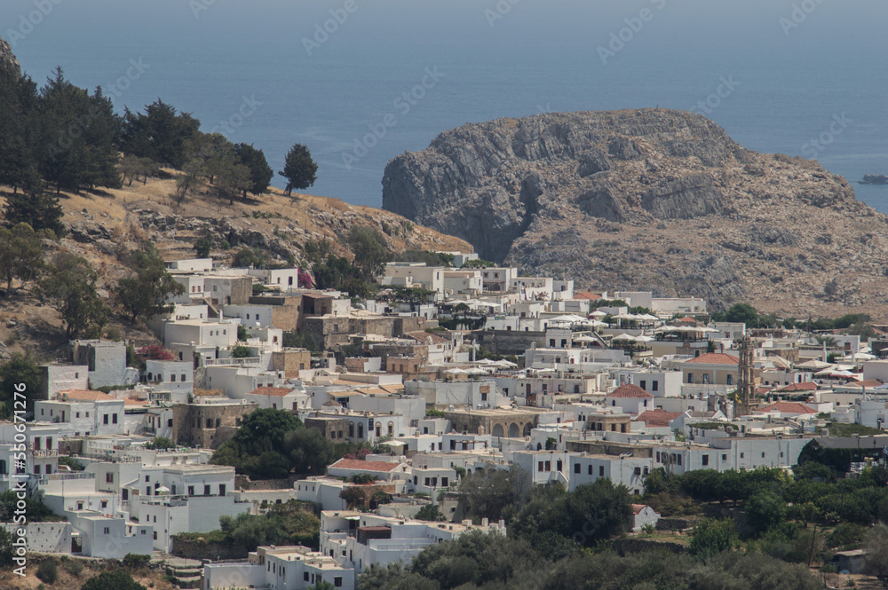 view of the city Lindos