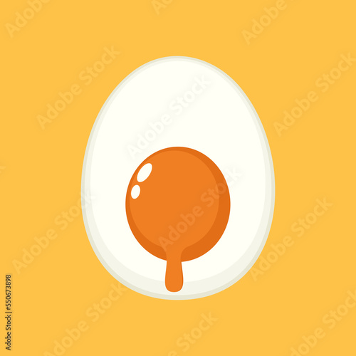 Cartoon salted egg yolk dripping, vector illustration and design. Egg yolk vector.