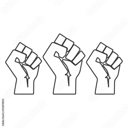 Fist hands icon. Revolution symbol modern, simple, vector, icon for website design, mobile app, ui. Vector Illustration