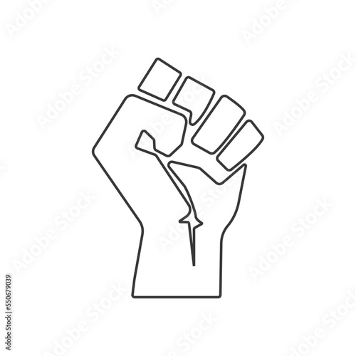 Fist hand icon. Revolution symbol modern, simple, vector, icon for website design, mobile app, ui. Vector Illustration
