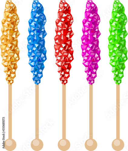vector rock candy