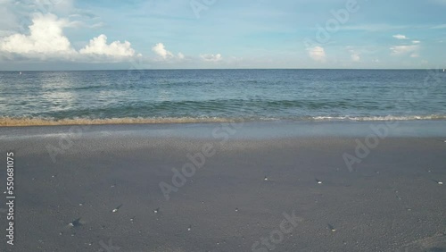 Landscape view of the Gulf of Mexico coastline in Nokomis, Florida photo