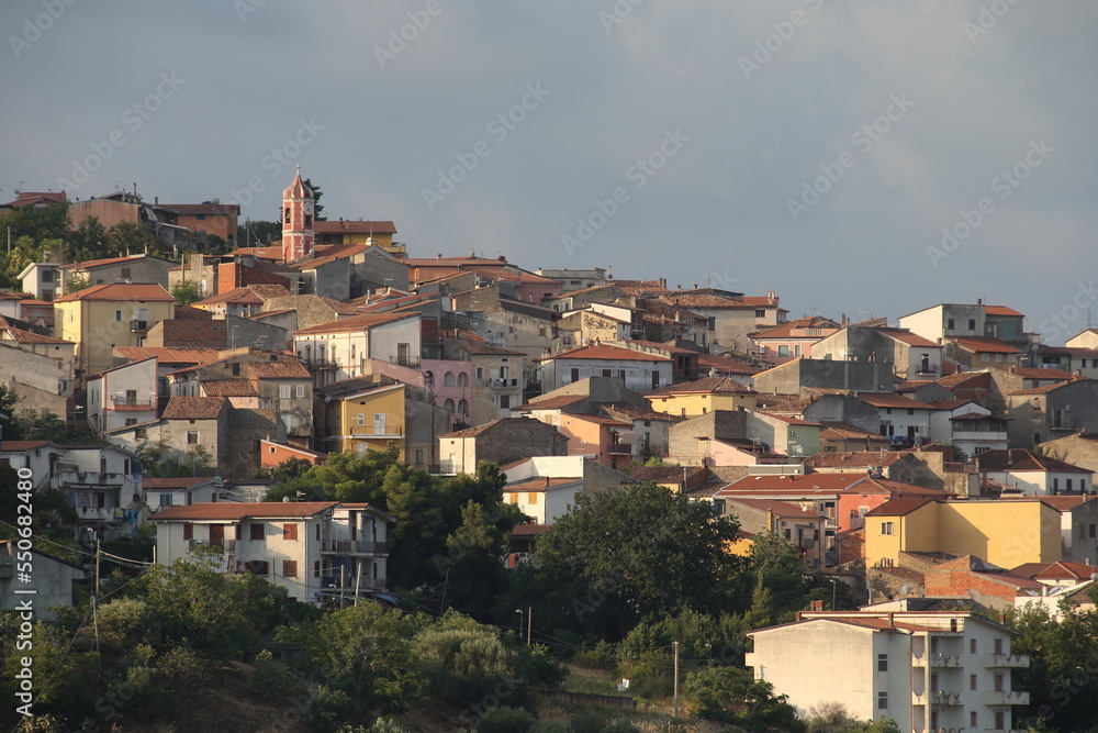 Santa Maria del Cedro, Italy - August 6, 2022: The village of Santa Maria del Cedro