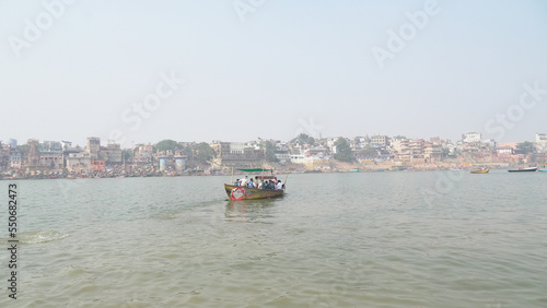 Dashashwamedh Ghat main ghat in Varanasi on the Ganga River in Uttar Pradesh. photo