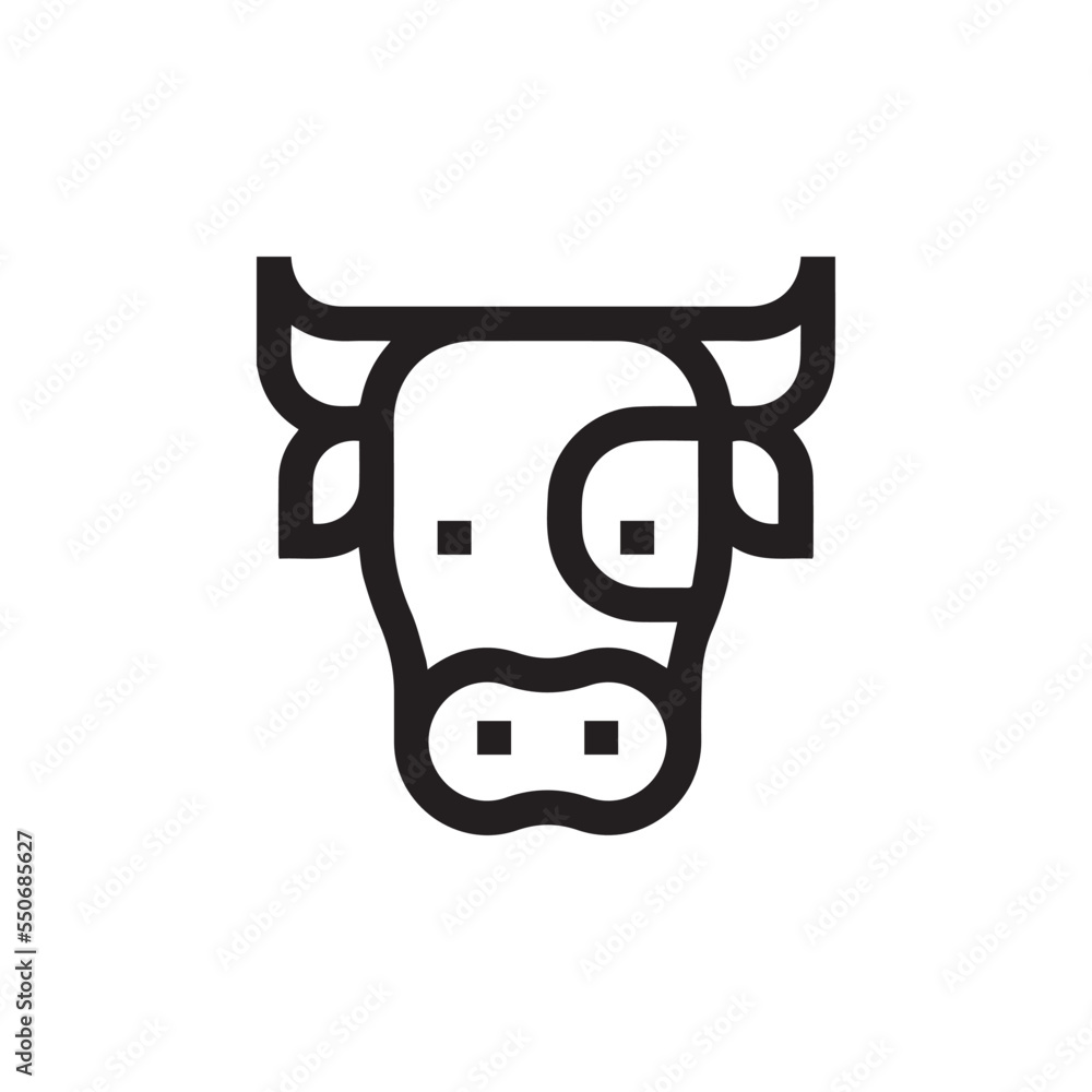 cow icon vector sign symbol