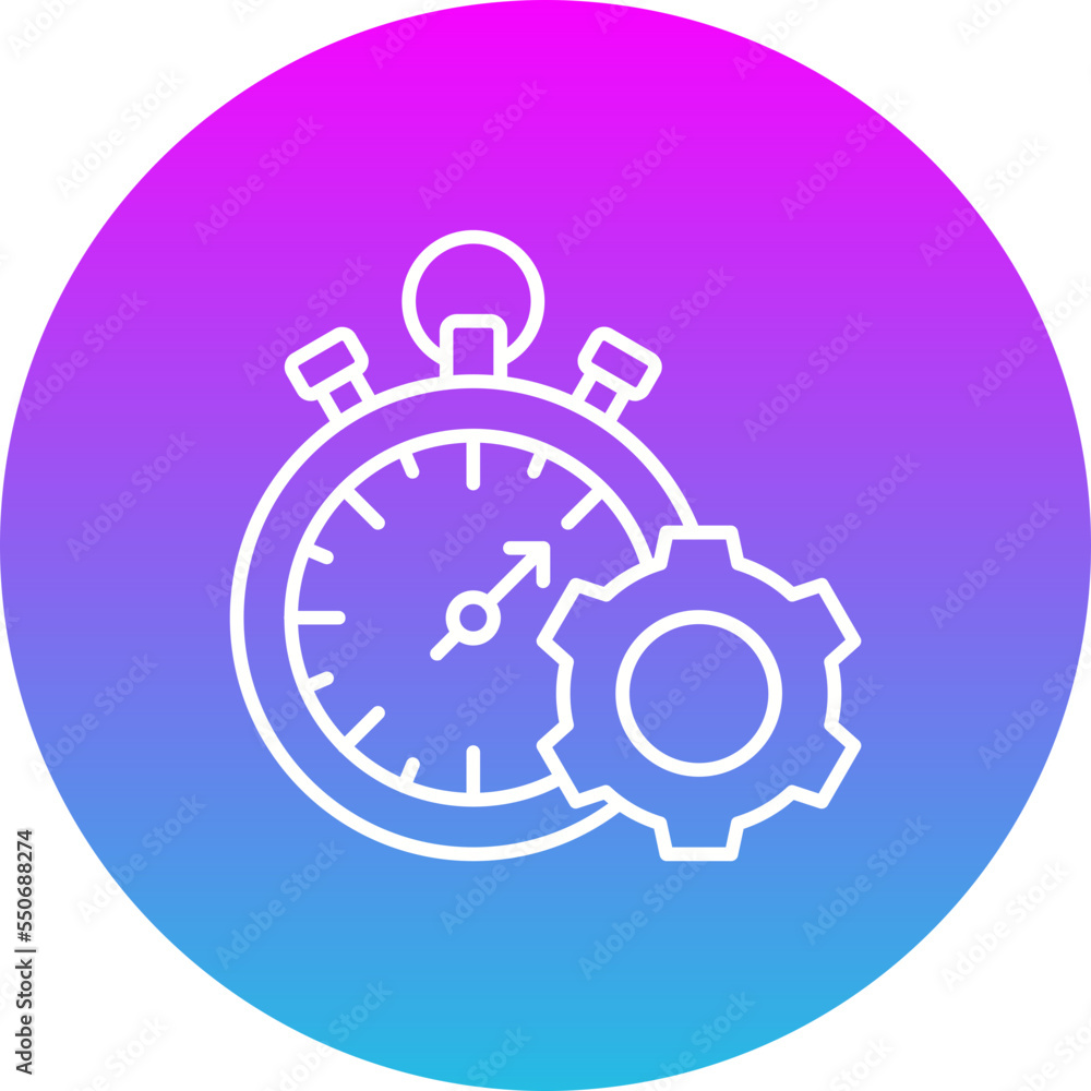Productivity Gradient Circle Line Inverted Icon Productivity Gradient Circle Line Inverted Icon