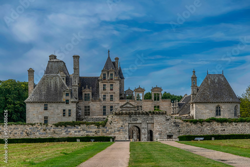 Chateau de Kerjean in Finistere region of brittany, France photo