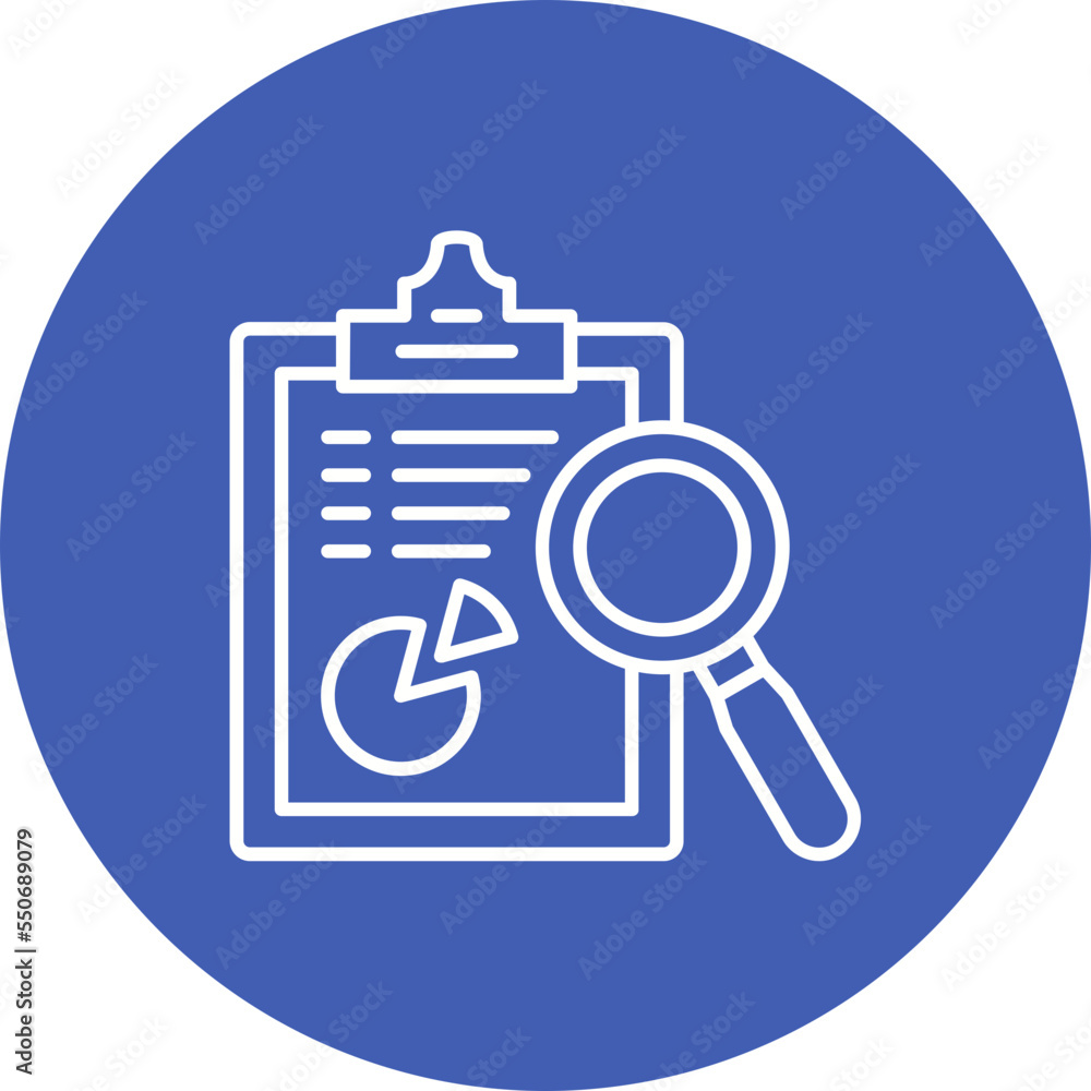 Research Multicolor Circle Line Inverted Icon Research Multicolor Circle Line Inverted Icon