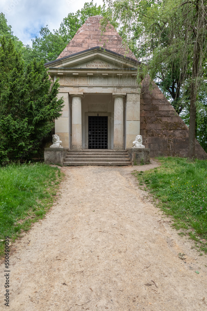 Pyramid in Machern park Germany