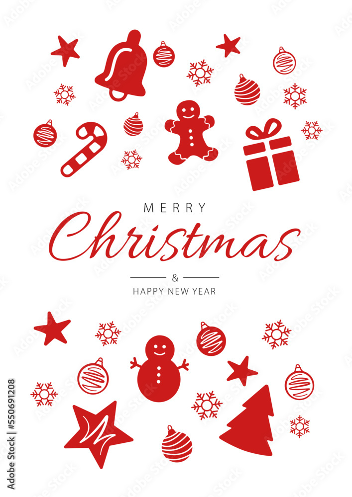 Merry Christmas and Happy New Year. Vector illustration Merry Christmas and Happy New Year. Vector illustration