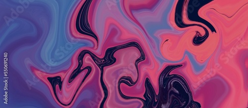 pink blue marble acrylic background with waves