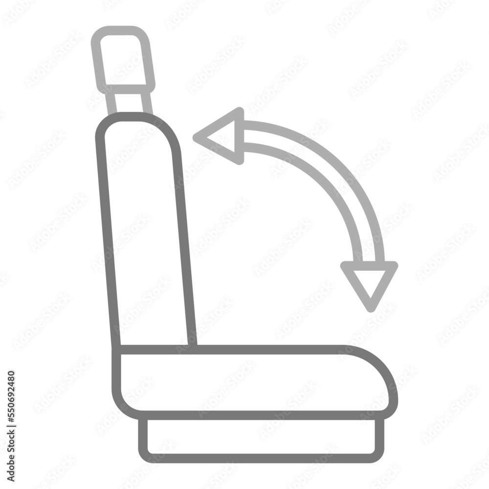 Seat Greyscale Line Icon Seat Greyscale Line Icon