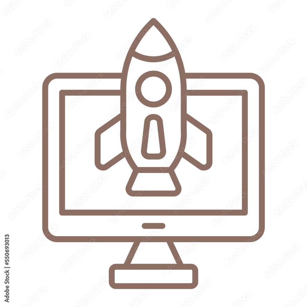 Startup Multicolor Line Icon Startup Multicolor Line Icon