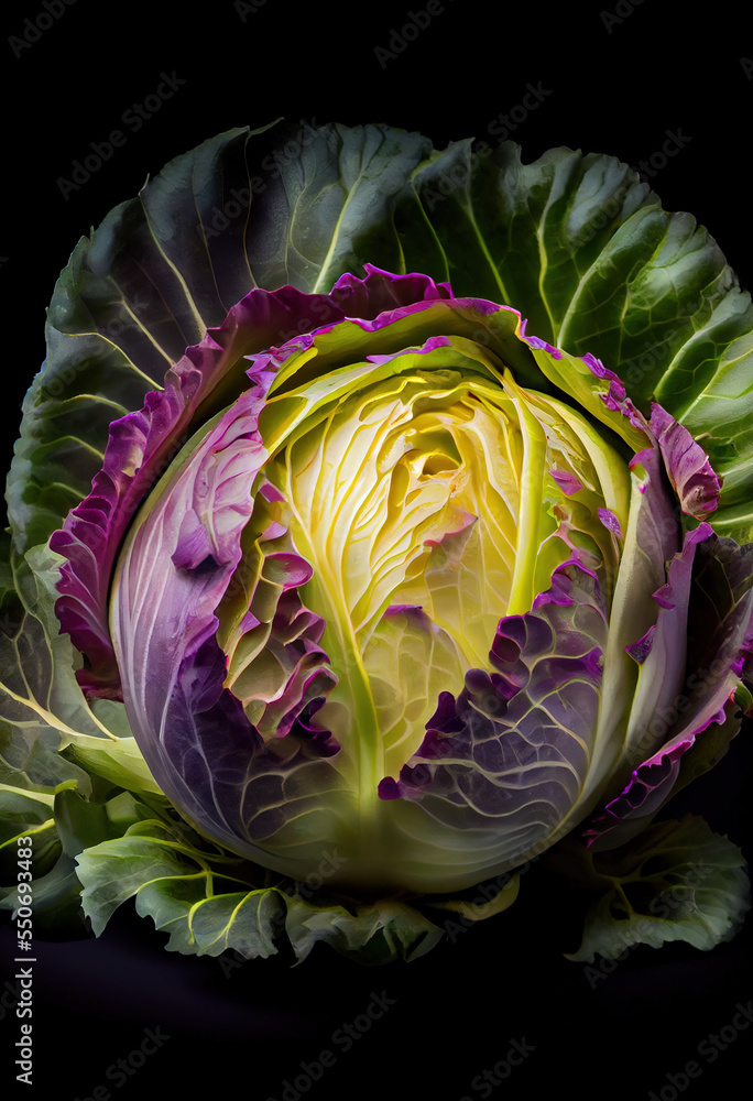 Fototapeta premium cabbage portrait studio lighting