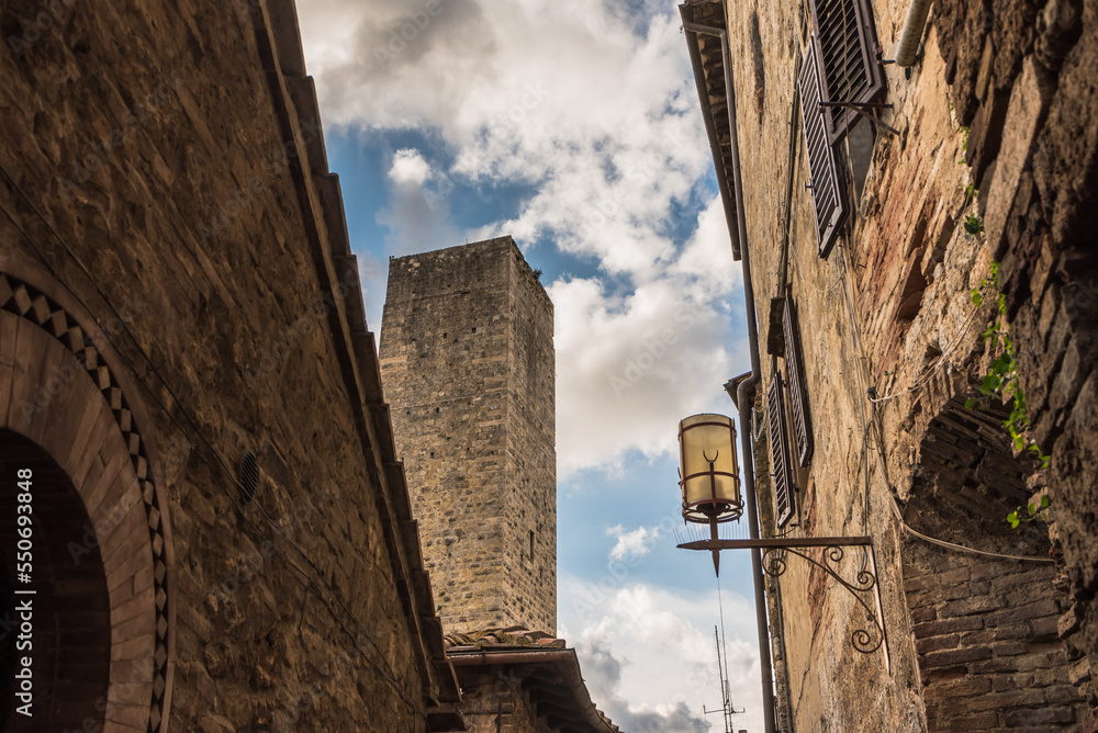 Altstadt San Gimignano im Herbst