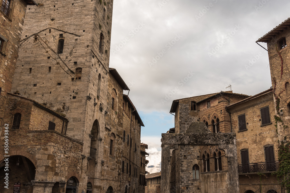 Altstadt San Gimignano im Herbst