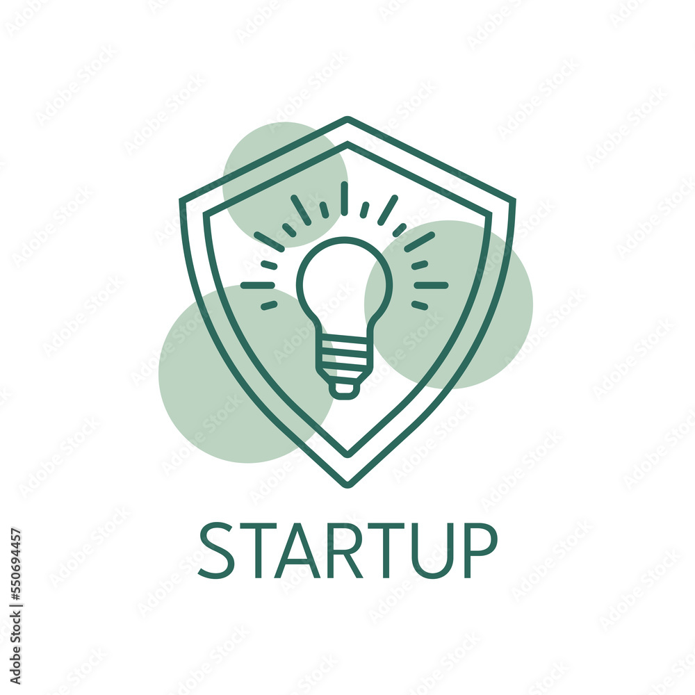 Startup color icon. Logo style Startup color icon. Logo style