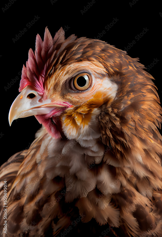 chicken portrait
