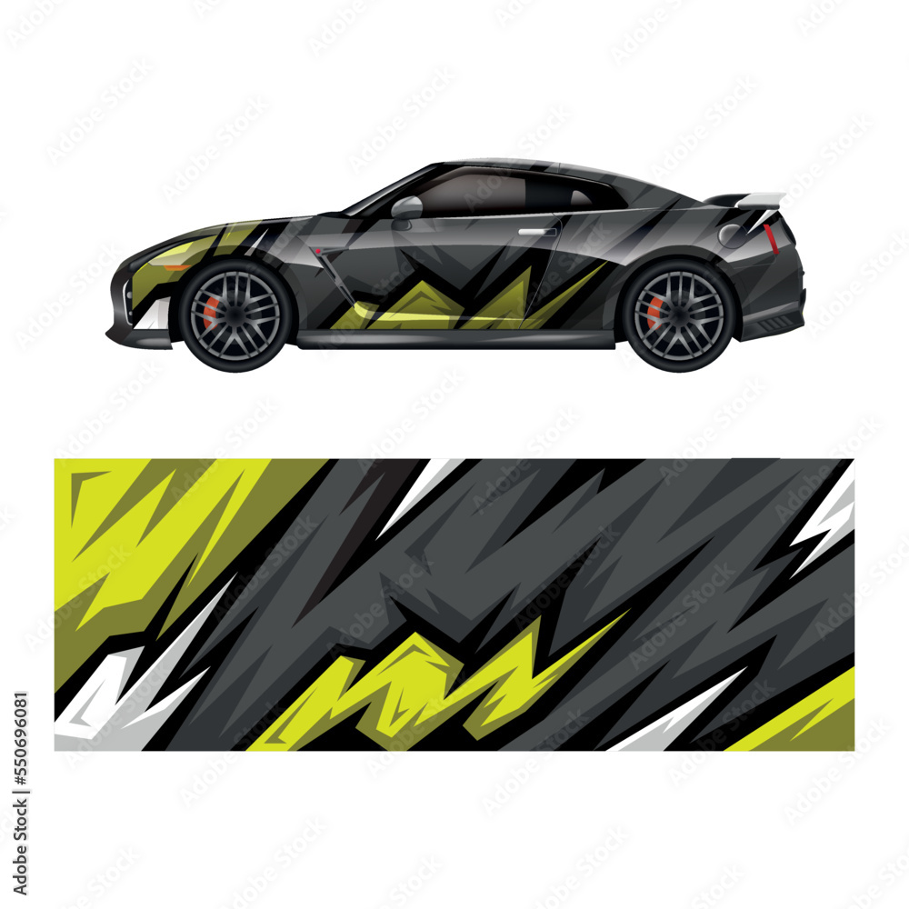 Car decal wrap design vector Car decal wrap design vector