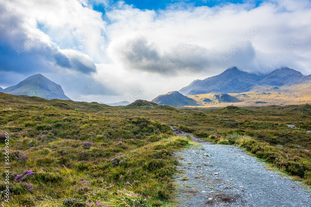 Sligachan in den schottischen Highlands Sligachan in den schottischen Highlands