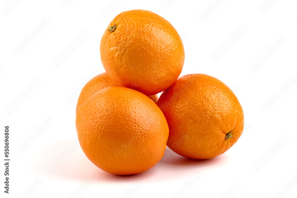 Oranges, isolated on white background. Oranges, isolated on white background.