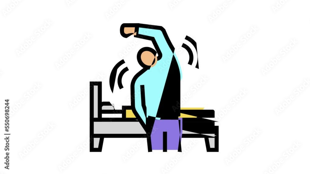 relaxation techniques color icon animation relaxation techniques color icon animation