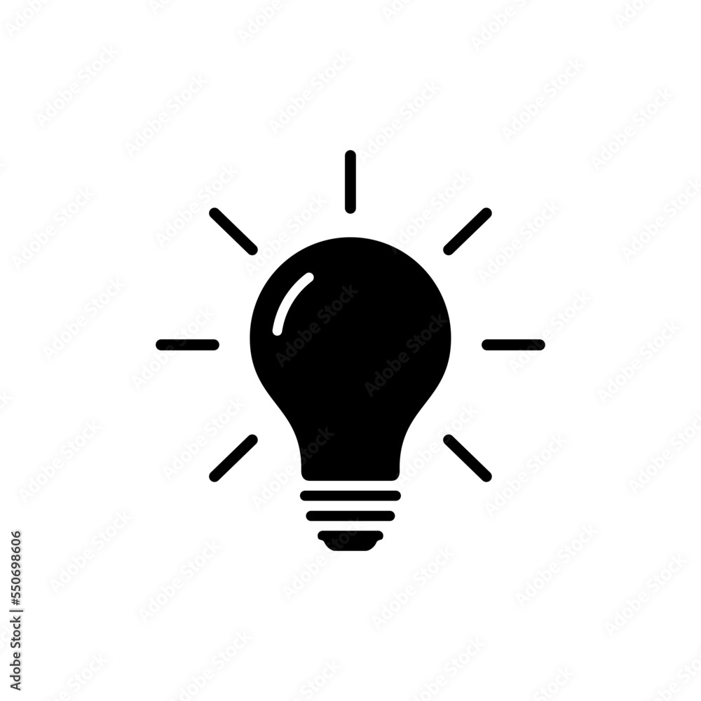 bulb flat style icon bulb flat style icon