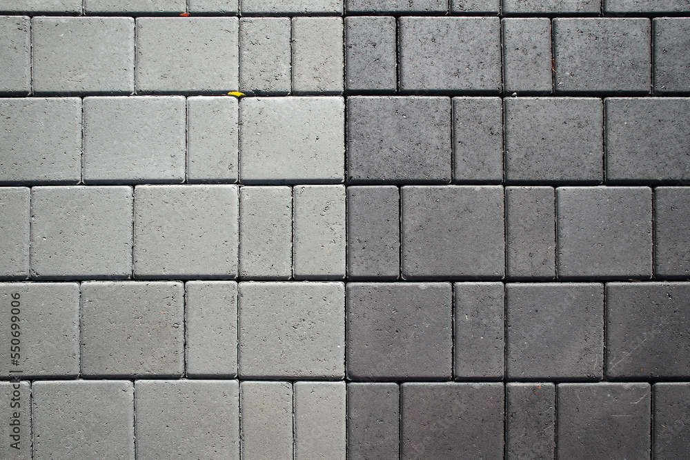 Naklejka premium Cobblestone Road Background close up