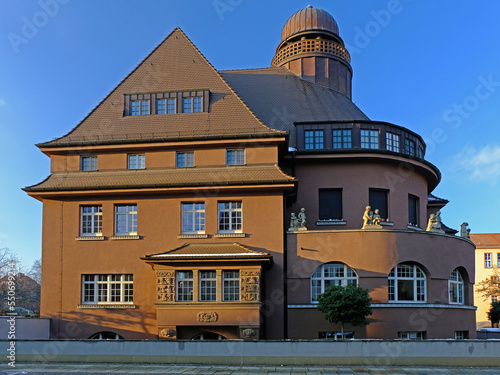 Blick auf die Fabrikantenvilla Hupfeld in Leipzig Gohlis. Sachsen, Deutschland
 photo
