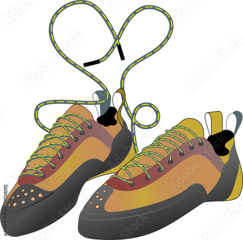 Rock climbing shoes