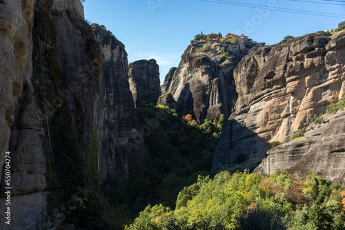 Panoramic view of Meteora Monasteries, Greece