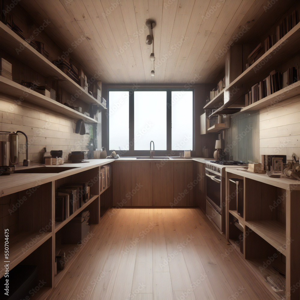 Interior room shot with bookcases of a converted shipping container home. Rustic wood design. 36 of 39 Interior room shot with bookcases of a converted shipping container home. Rustic wood design. 36 of 39