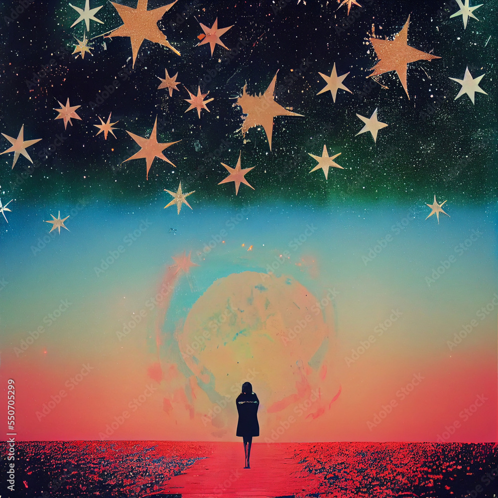 Stargazer stargazing Contemplating the compexity of the universe starry