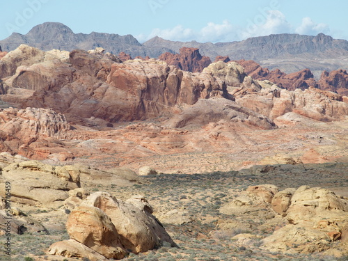 nevada muted rainbow landscape