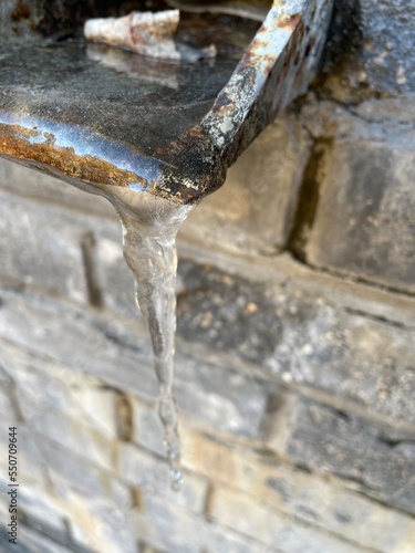 icicles on a roof © Stepan
