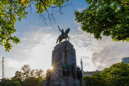 Photos Monument to Marshal Deodoro da Fonseca in Rio de Janeiro City on Sunset