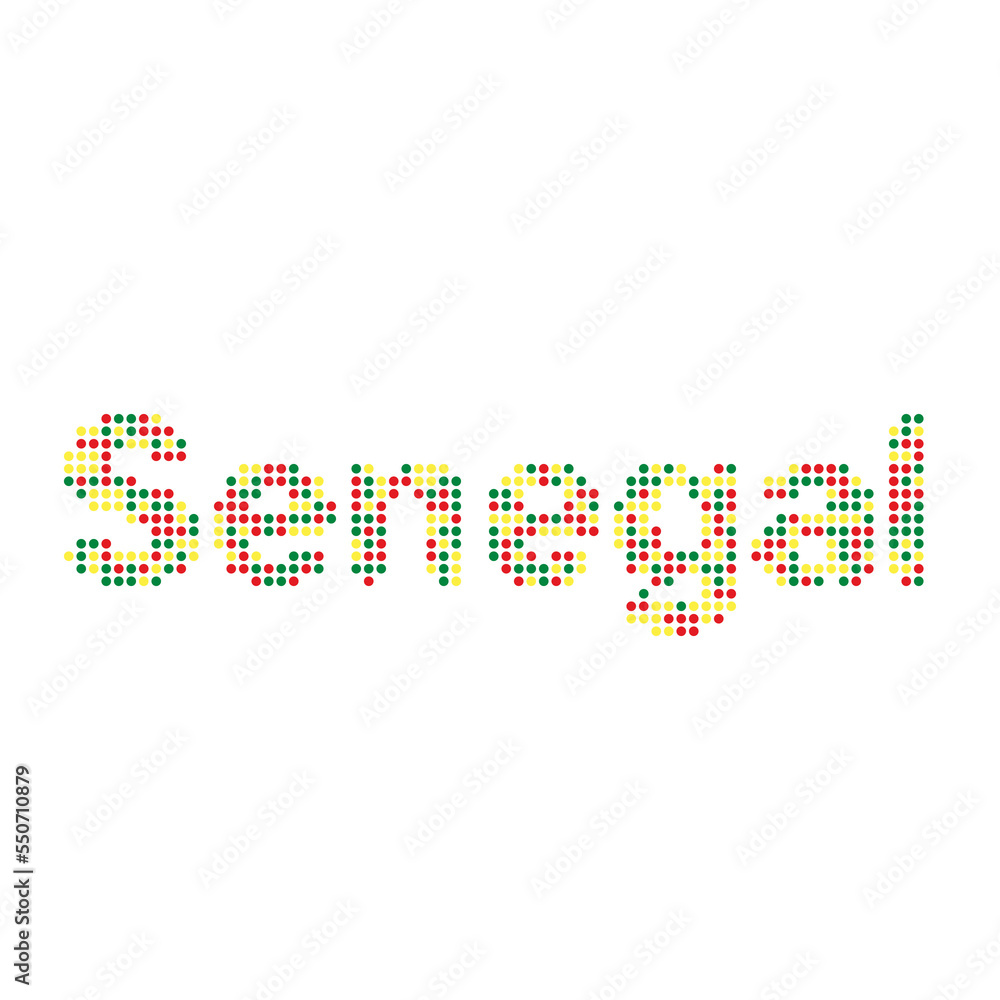 Senegal Silhouette Pixelated pattern map illustration Senegal Silhouette Pixelated pattern map illustration