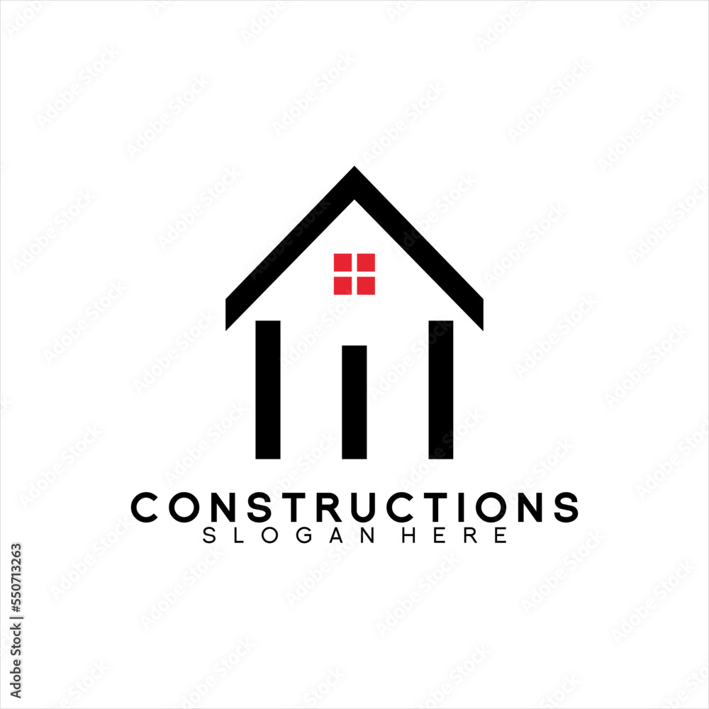 Real Estate logo design letter E abstract simple. Real Estate logo design letter E abstract simple.