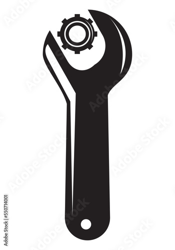 Obraz na plátně wrench tightening nut
