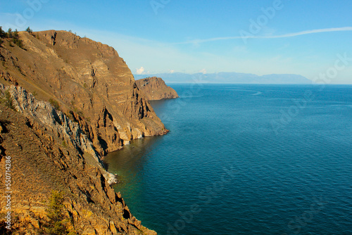 Cape Khoboy on Lake Baikal. Olkhon Island, Russia