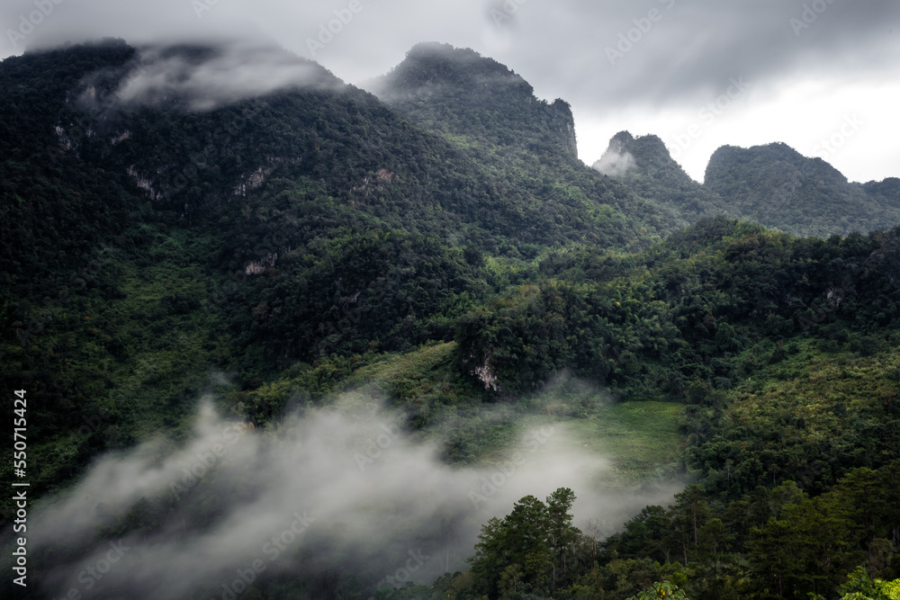 landscape of mountain Doi Luang Chiang Dao Chiang Mai Thailand