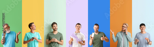 Group of modern men with mo...