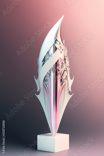 Tela White and Pink futuristic dagger